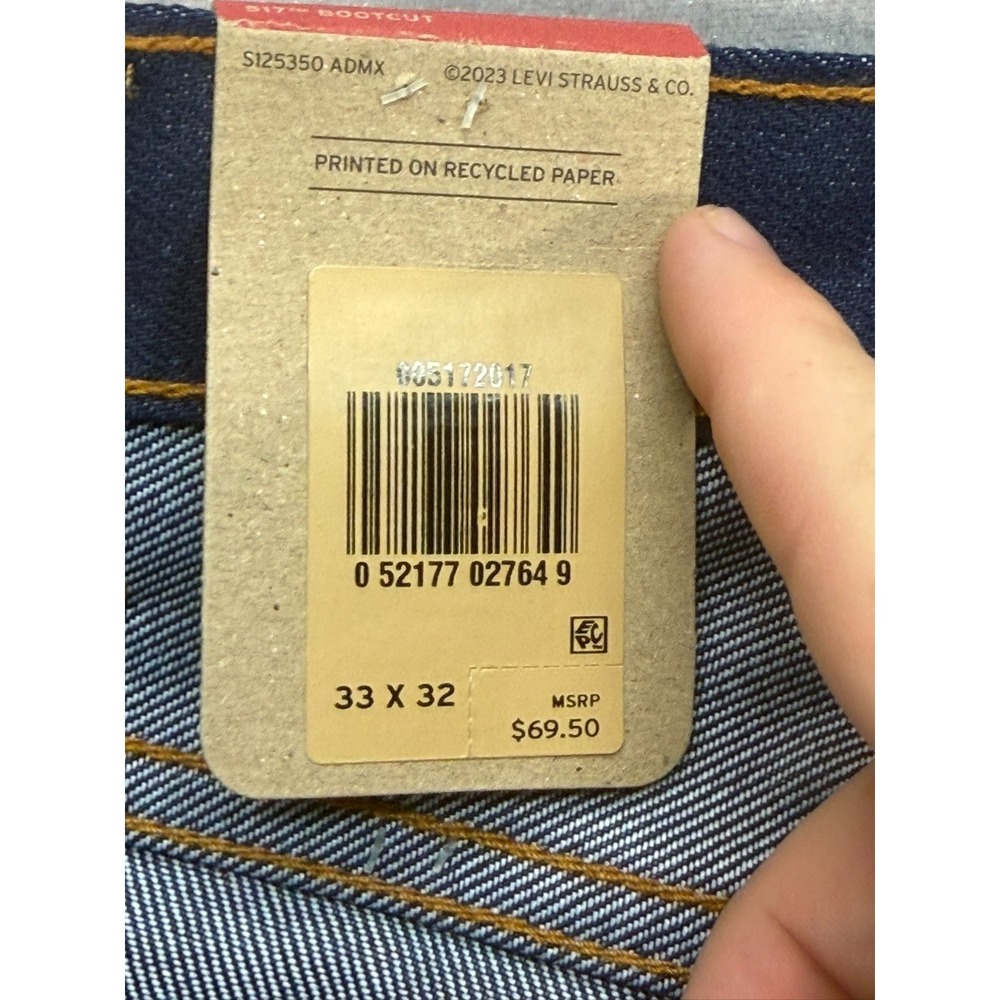 NWT Levi's 517 Bootcut Men Denim Jeans 33/32 - Picture 12 of 12